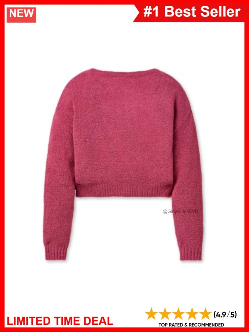 Slouchy Boat Neck Recycled Polyester Pullover Sweater Rib Knit Long Sleeve